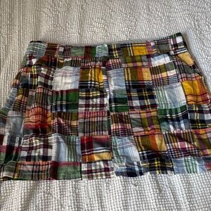 J. Crew Multicolor Plaid Mini Skirt